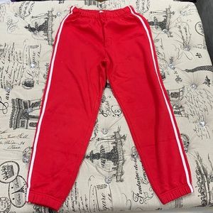 Garage Red Trackpants with stripe S